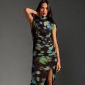 Maya Ruched Cowl Neck Dress